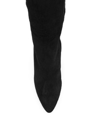Черные замшевые ботфорты от Aquazzura