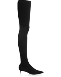 Черные замшевые ботфорты от Balenciaga