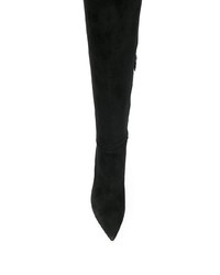 Черные замшевые ботфорты от Gianvito Rossi