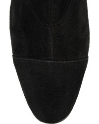 Черные замшевые ботфорты от Robert Clergerie