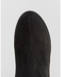 Черные замшевые ботфорты от Asos