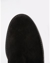 Черные замшевые ботфорты от Asos