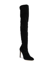 Черные замшевые ботфорты от Giuseppe Zanotti Design