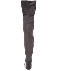 Черные замшевые ботфорты от Ash