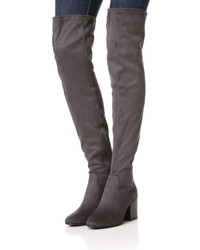 Черные замшевые ботфорты от Ash