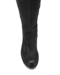 Черные замшевые ботфорты от Strategia