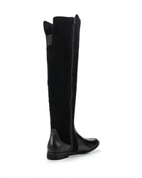 Черные замшевые ботфорты от Gioseppo