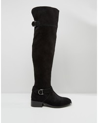 Черные замшевые ботфорты от Asos