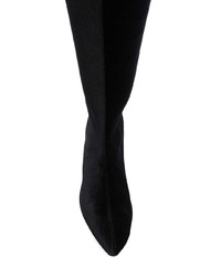 Черные замшевые ботфорты от Gia Couture