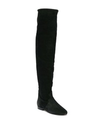 Черные замшевые ботфорты от Isabel Marant