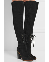 Черные замшевые ботфорты от Proenza Schouler