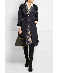 Черные замшевые ботфорты от Prada