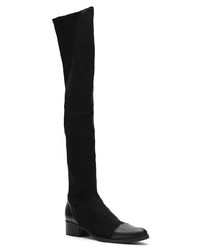 Черные замшевые ботфорты от Schutz