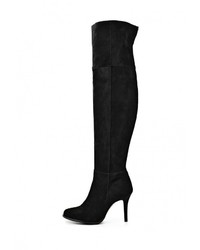 Черные замшевые ботфорты от Topshop