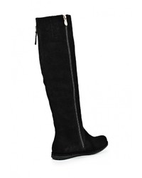 Черные замшевые ботфорты от Valley