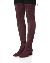 Черные замшевые ботфорты от Sigerson Morrison