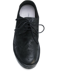 Черные замшевые броги от Marsèll