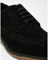 Черные замшевые броги от Red Tape