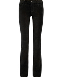 Женские черные замшевые брюки от J Brand