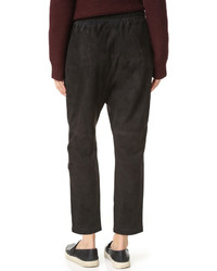 Женские черные замшевые брюки от Vince