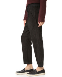 Женские черные замшевые брюки от Vince