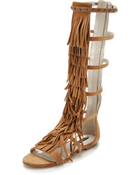 Черные замшевые высокие гладиаторы от Alice + Olivia