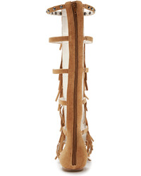 Черные замшевые высокие гладиаторы от Alice + Olivia