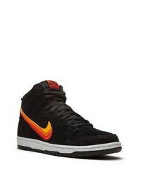 Мужские черные замшевые высокие кеды с принтом от Nike