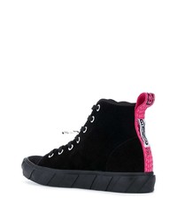 Мужские черные замшевые высокие кеды от Off-White