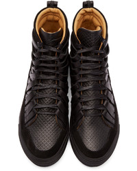 Мужские черные замшевые высокие кеды от Damir Doma