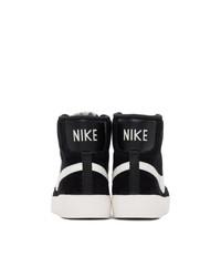 Женские черные замшевые высокие кеды от Nike