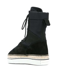 Мужские черные замшевые высокие кеды от Alexander Wang