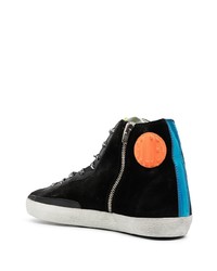 Мужские черные замшевые высокие кеды от Golden Goose