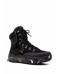 Мужские черные замшевые высокие кеды от Premiata