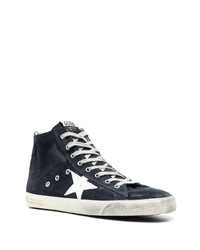 Мужские черные замшевые высокие кеды от Golden Goose