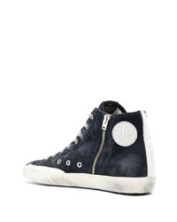 Мужские черные замшевые высокие кеды от Golden Goose