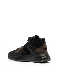 Мужские черные замшевые высокие кеды от Hogan