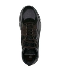 Мужские черные замшевые высокие кеды от Hogan