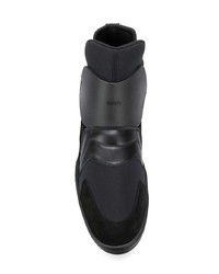 Мужские черные замшевые высокие кеды от Kenzo