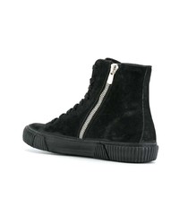 Мужские черные замшевые высокие кеды от Both