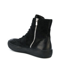 Мужские черные замшевые высокие кеды от The Last Conspiracy