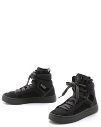 Женские черные замшевые высокие кеды от adidas by Stella McCartney