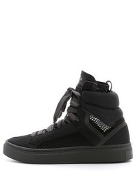 Женские черные замшевые высокие кеды от adidas by Stella McCartney