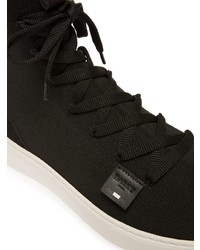 Мужские черные замшевые высокие кеды от Bally