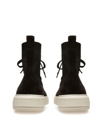 Мужские черные замшевые высокие кеды от Bally