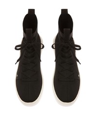 Мужские черные замшевые высокие кеды от Bally