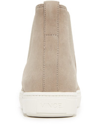 Женские черные замшевые высокие кеды от Vince