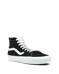 Мужские черные замшевые высокие кеды от Vans