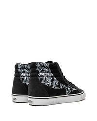 Мужские черные замшевые высокие кеды от Vans