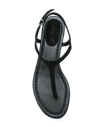 Черные замшевые вьетнамки от Anna F.